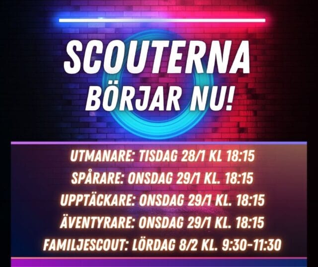 Scouterna börjar