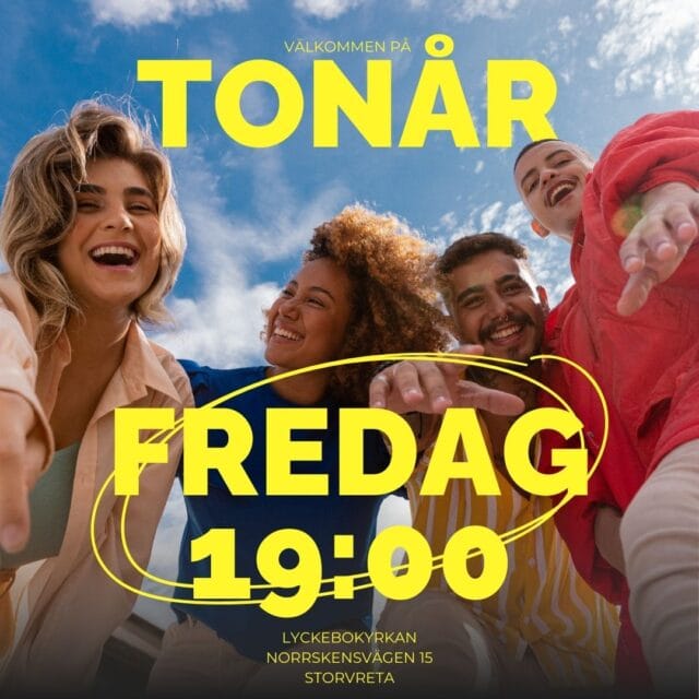 Tonår startar på fredag 31/1 kl. 19:00